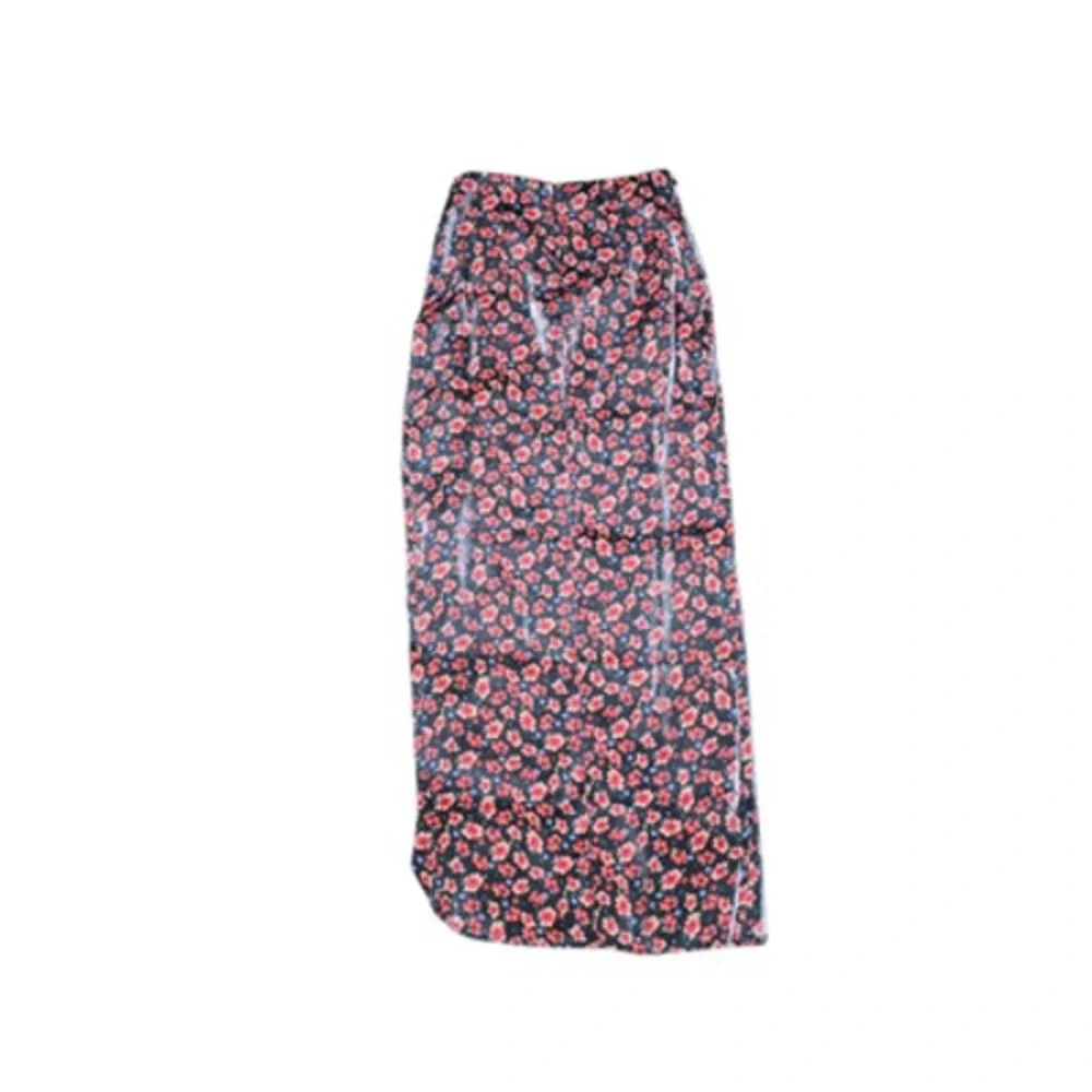 Rumer‎ Soraya Skirt Womens Small Black Floral Maxi Wrap High Waist New Australia